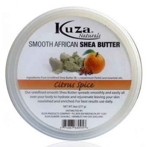 Kuza African Shea Butter Smooth Citrus Spice 8oz