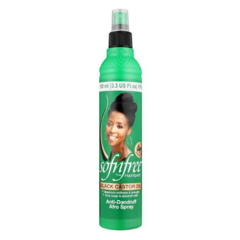 Sofn Free Black Castor Oil Anti-Mjäll Curl Braid Spray 350ml