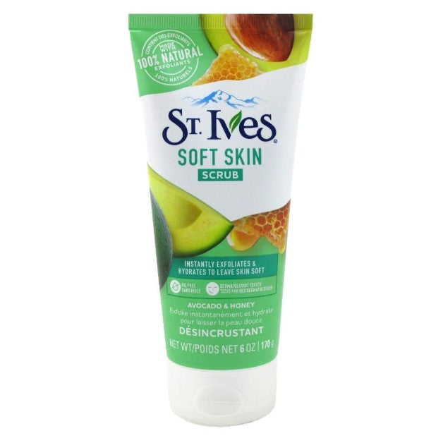 St. Ives Scrub Avocado & Honey Soft Skin 6 oz
