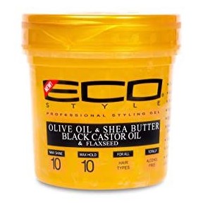 Eco Styler Styling Gel Guld olivolja & sheasmör & svart ricinolja & linfrö 8 oz
