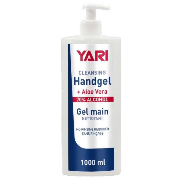 Yari Cleansing Handgel + Aloe Vera 70% alkohol 1000 ml