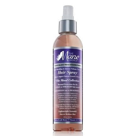 Mane Choice Peach Black Tea & Vitamin Fusion Anti-Shedding & Intense Volume Therapy Hair Spray 8 Oz