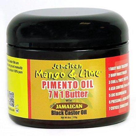 Jamaican Mango & Lime Svart Ricinolja Pimento 7N1 Smör 6oz