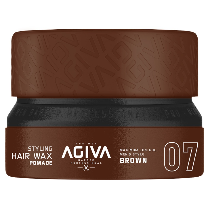 Agiva Styling Hair Wax Pomade 155ml - Brun #7
