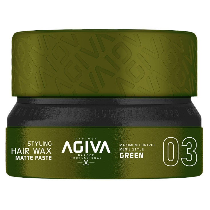 Agiva Styling Hair Wax Matte Paste 155ml - Grön #3