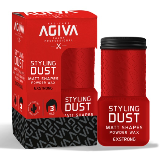 Agiva Styling Hair Powder Wax Extra Strong 20 Gr - Röd #3