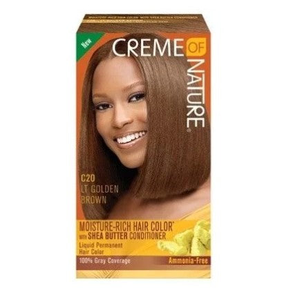 Creme of Nature hårfärg (gul) Dark Brown C20