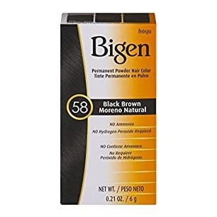 Bigen Powder Hårfärg (stor förpackning) #58 Svart Brun