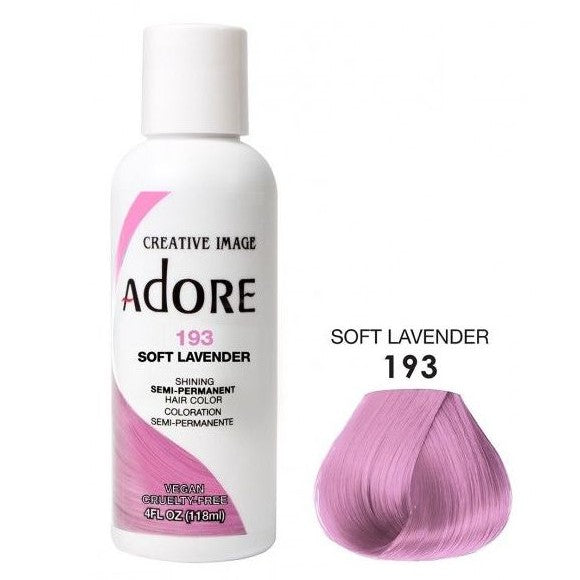 Adore Semi Permanent Hair Color 193 Soft Lavender 118ml