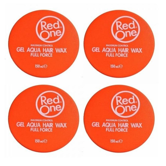 Red One Aqua Hair Gel Wax Orange 150ml 4x