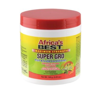 Africas Best Super Gro Hair & Scalp Conditioner Maximum Strength 149 Gr