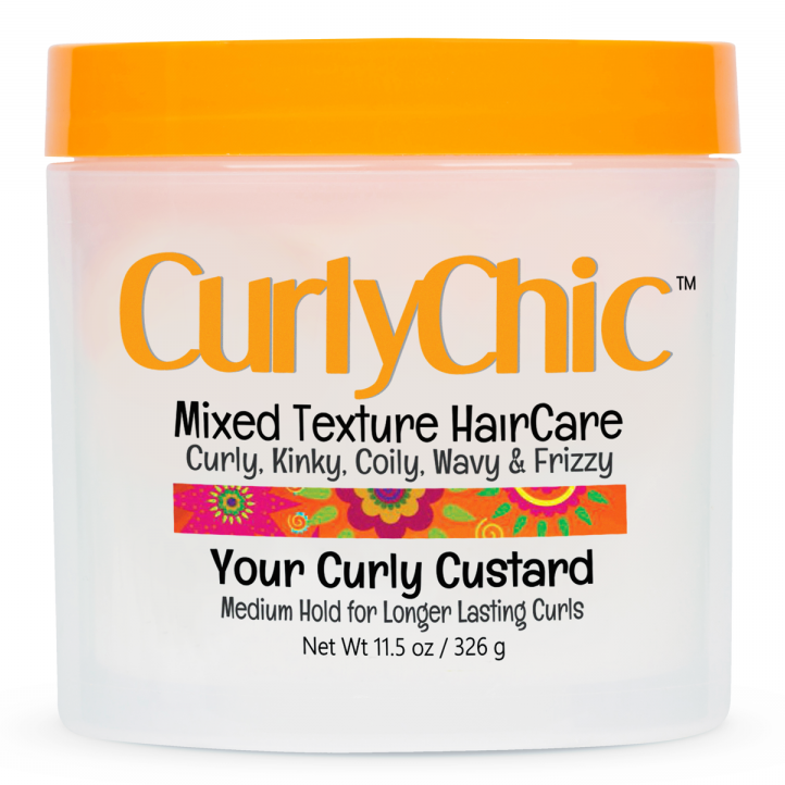 Curly Chic Your Curly Custard Medium Hold för längre varaktiga lockar 326gr