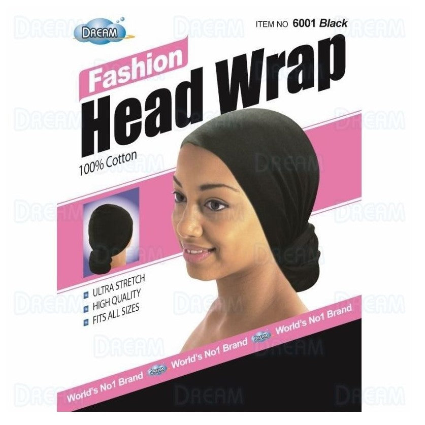 Dream World Head Wrap Black 6001