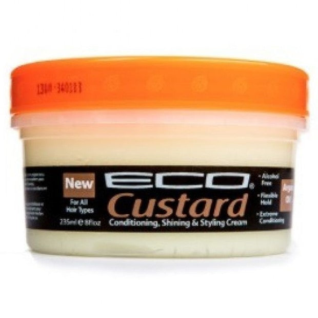 Eco Custard Conditioning Shining & Styling Cream Marockansk arganolja 8 oz