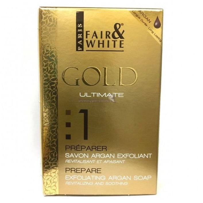 Fair & White Gold Ultimate Prepar Exfoliating Argan Soap 200 g
