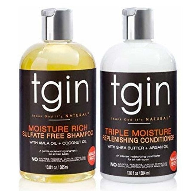 TGIN Shampoo + Conditioner Duo för naturligt hår - torrt hår - lockigt hår