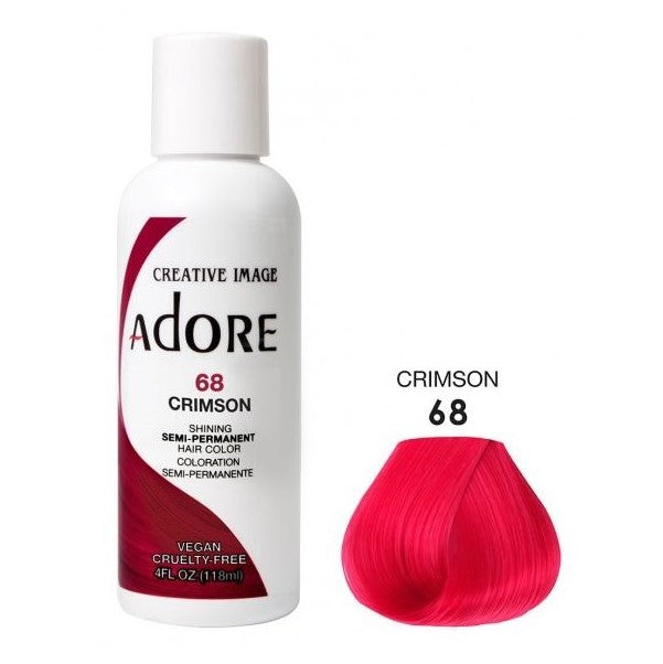 Adore Semi Permanent Hair Color 68 Crimson 118ml