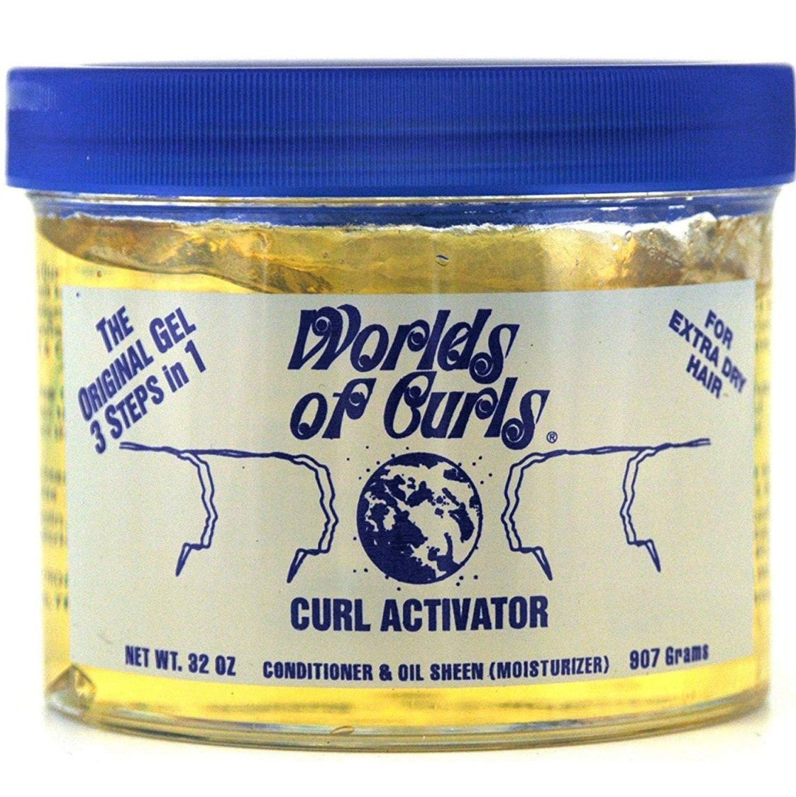 World Of Curls Curl Activator Gel för extra torrt hår 32 Oz