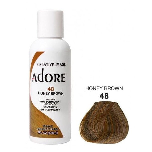 Adore Semi Permanent Hair Color 48 Honey Brown 118 ml