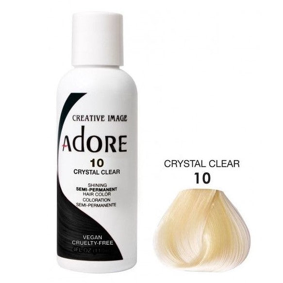 Adore Semi Permanent Hair Color 10 Crystal Clear 118ml