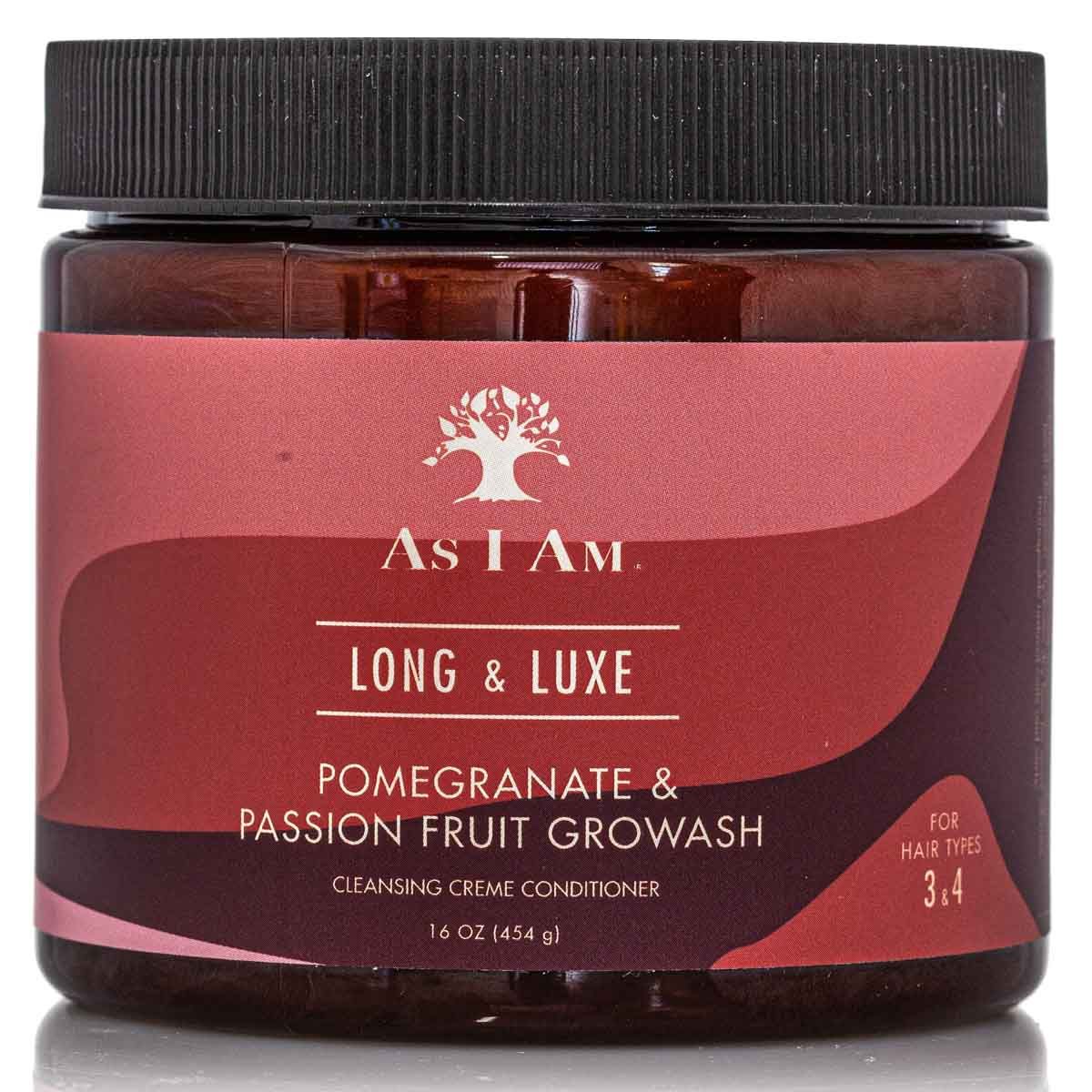 As I am Long & Luxe Growash Cleansing Creme Conditioner 454 gr