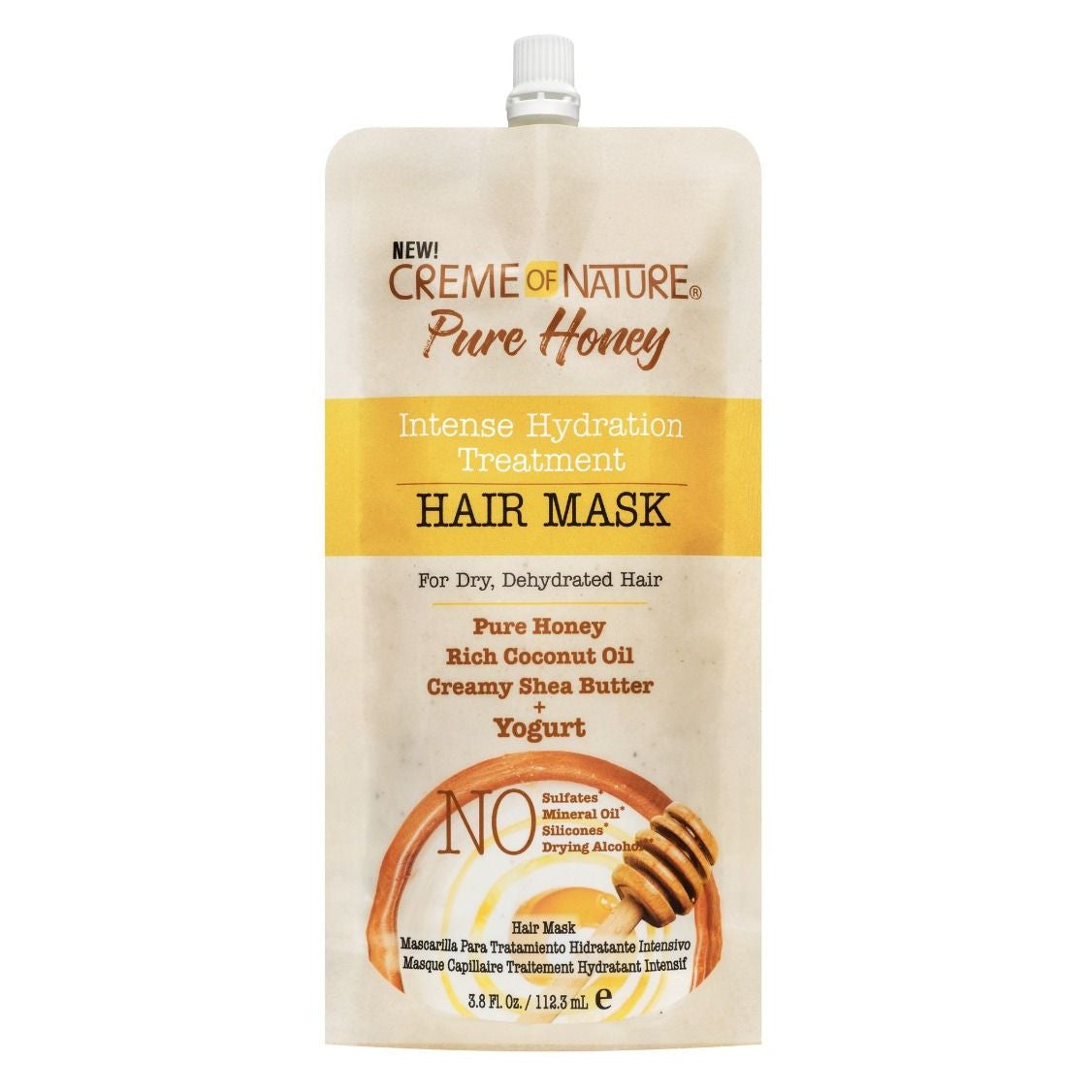 Creme of Nature Pure Honey Intense Hydration Treatment Hair Mask - Yoghurt 3.8oz
